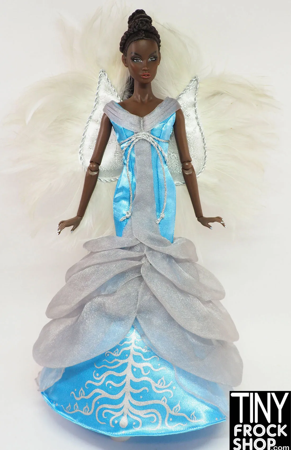 12" Fashion Doll 2010 Couture Angel Blue Dress with Wings - 2 Versions
