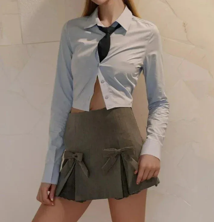 3D Bow Stylish Mini Skirt