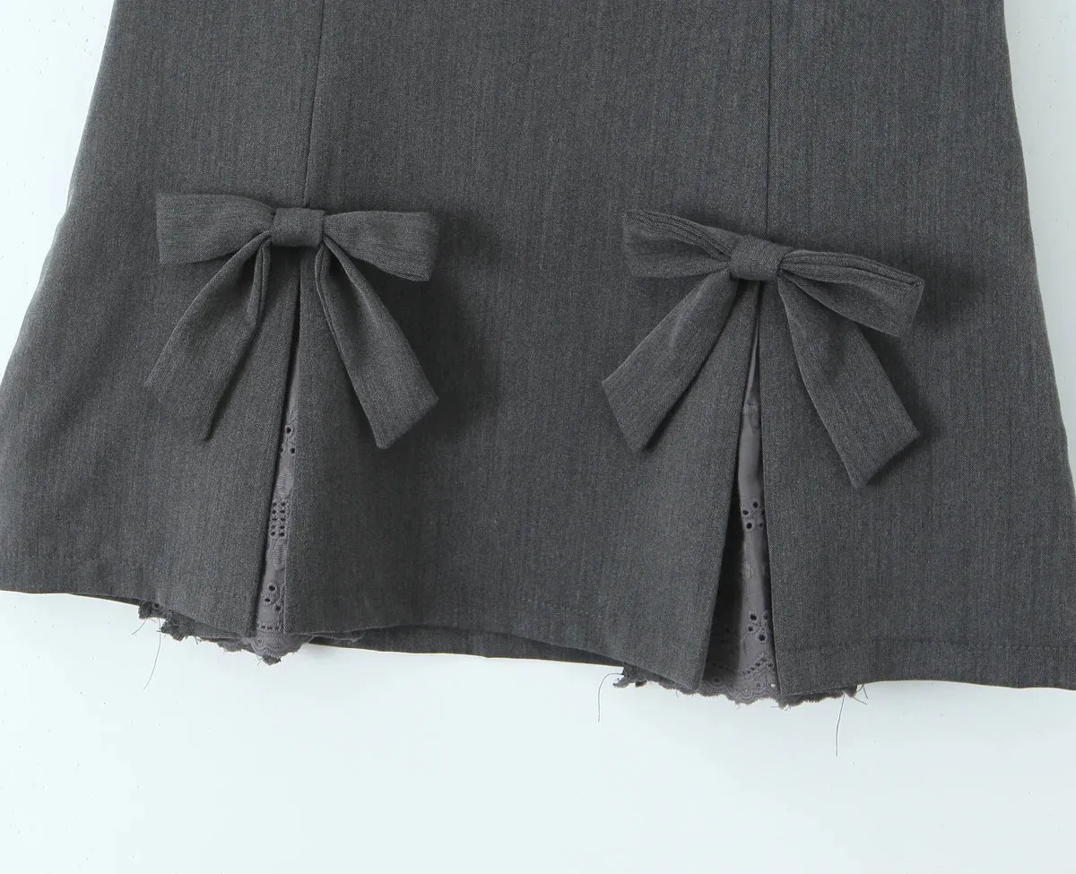 3D Bow Stylish Mini Skirt