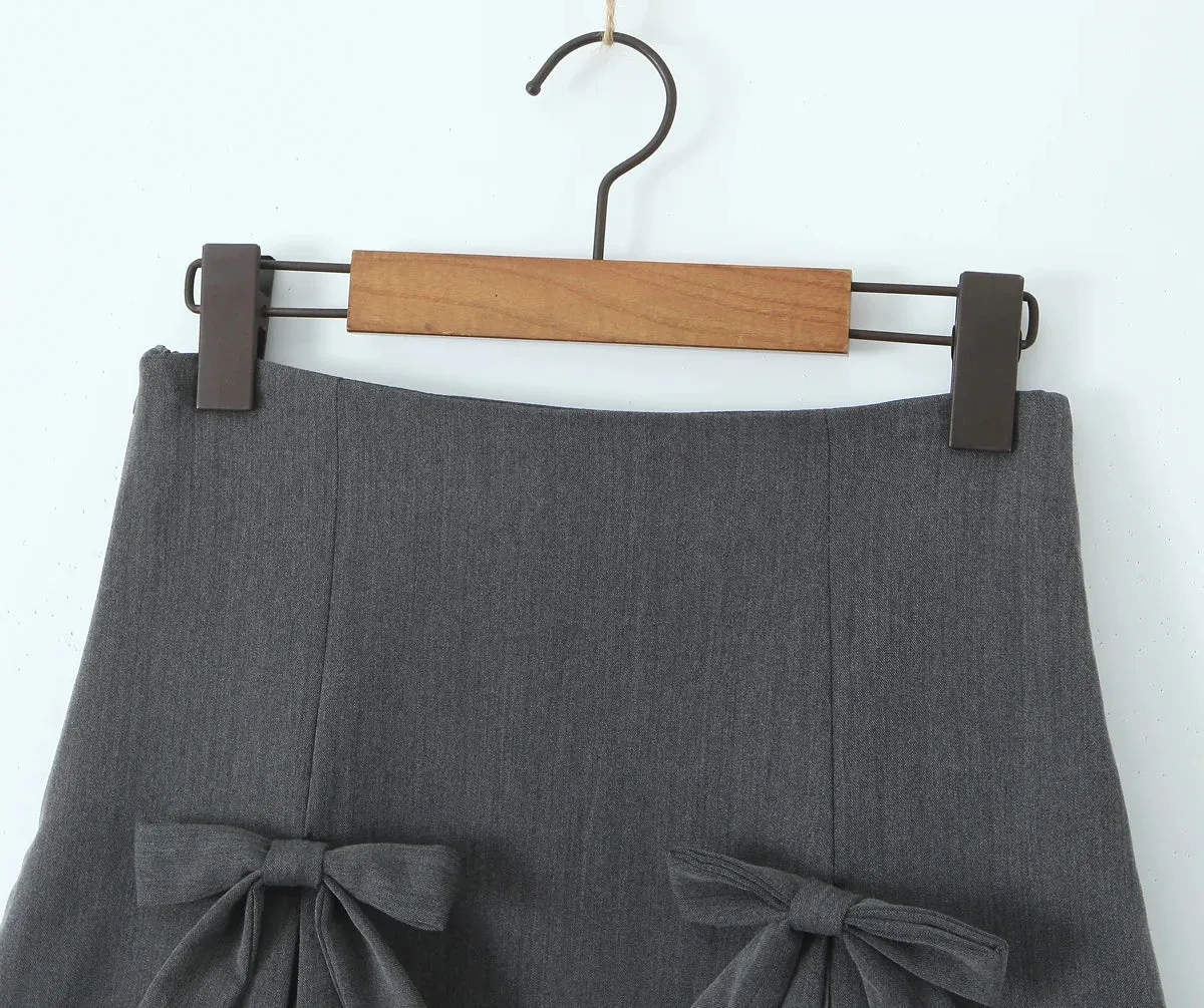 3D Bow Stylish Mini Skirt