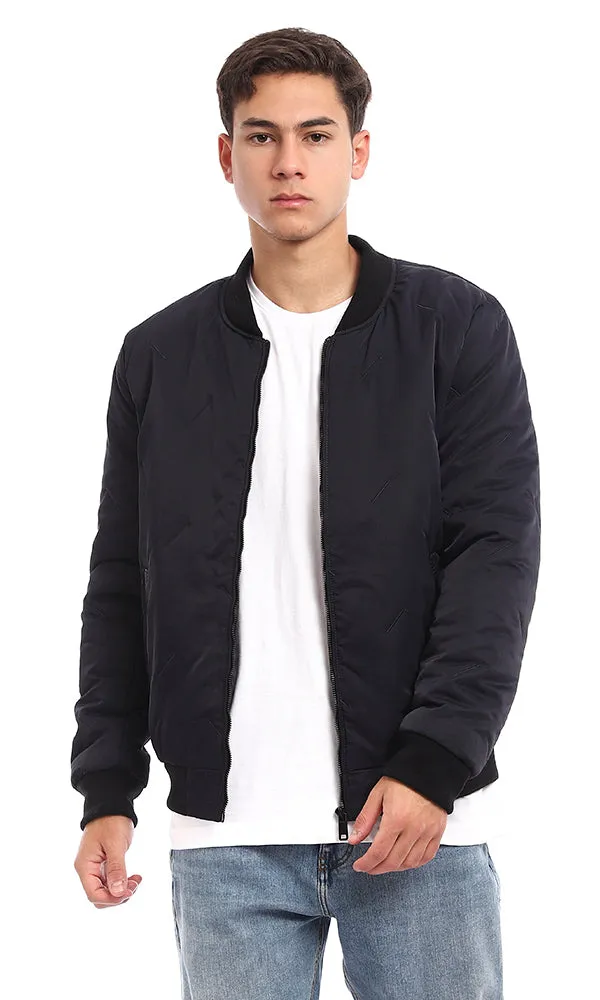 95812 Front Zipper Waterproof Navy Blue Jacket