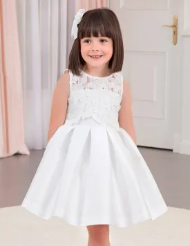Abel & Lula Guipure Lace And Mikado Silk Dress