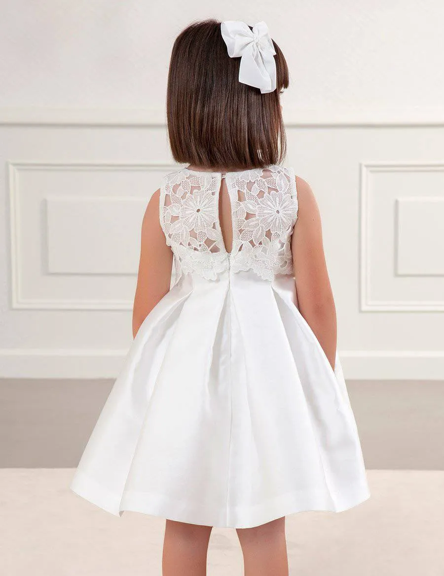 Abel & Lula Guipure Lace And Mikado Silk Dress
