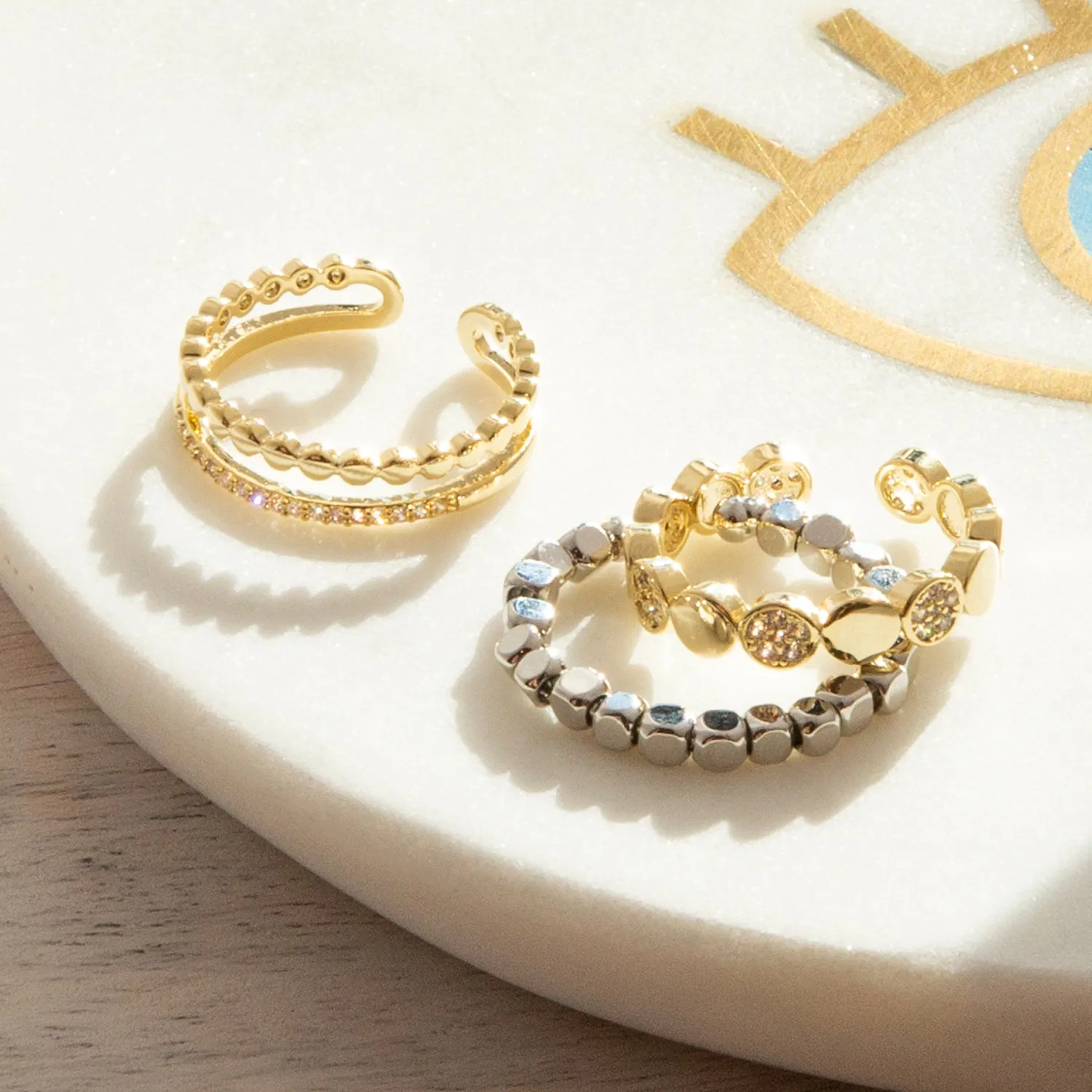 adjustable double band ring