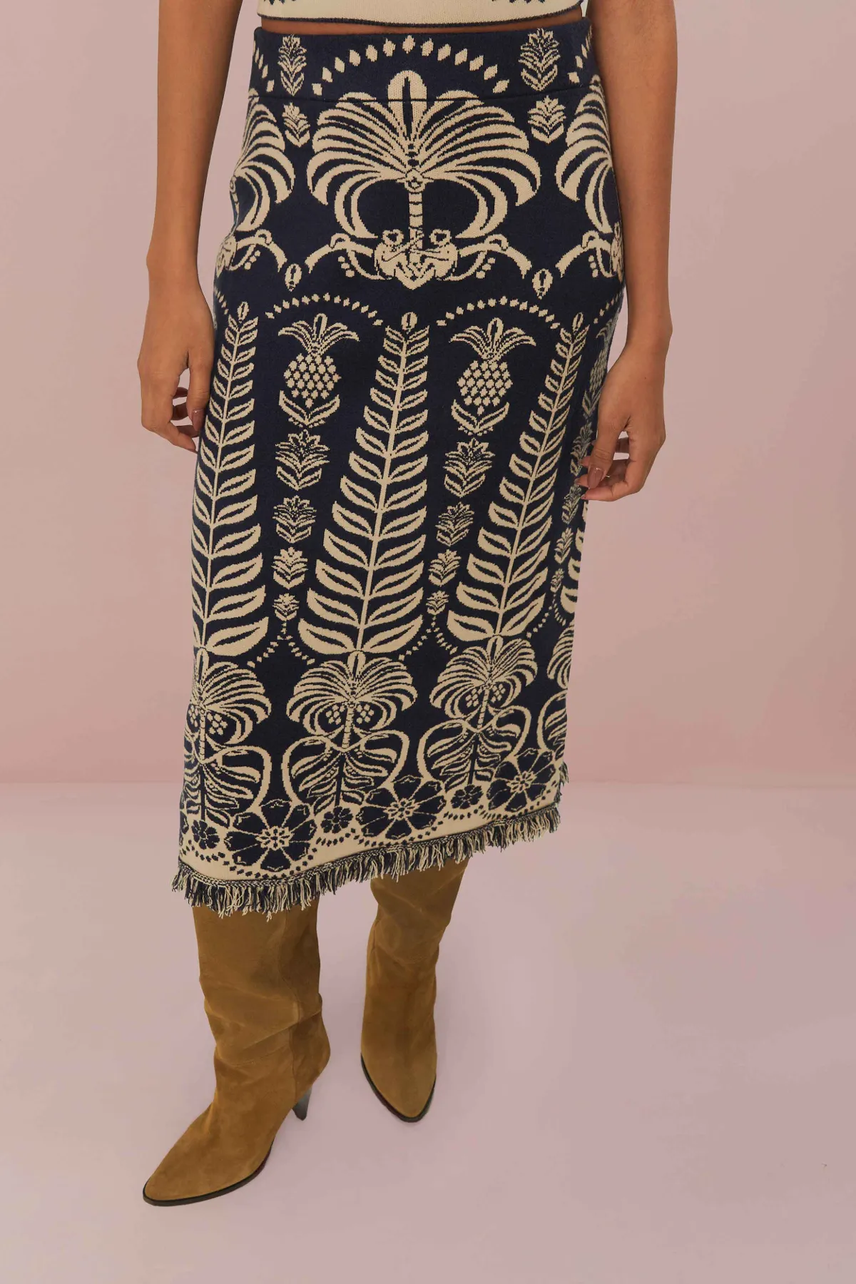 Ainika Tropical Splendor Knit Skirt