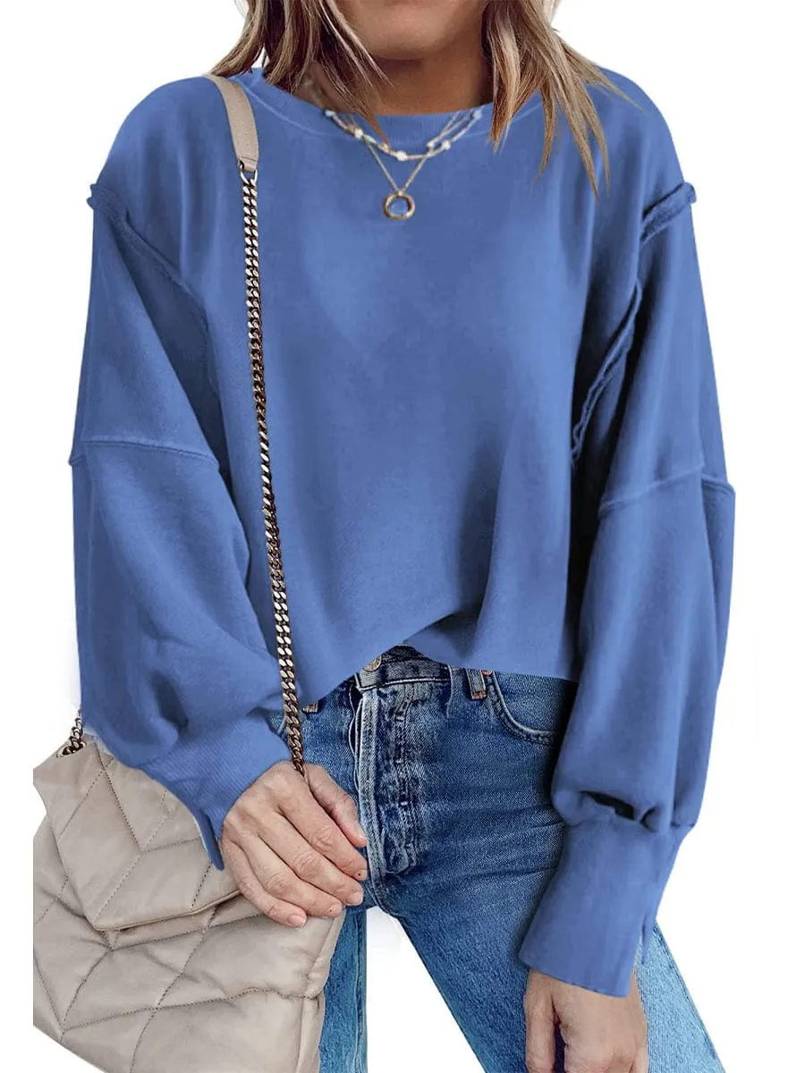 Autumn-Colored Oversized Sweatshirt