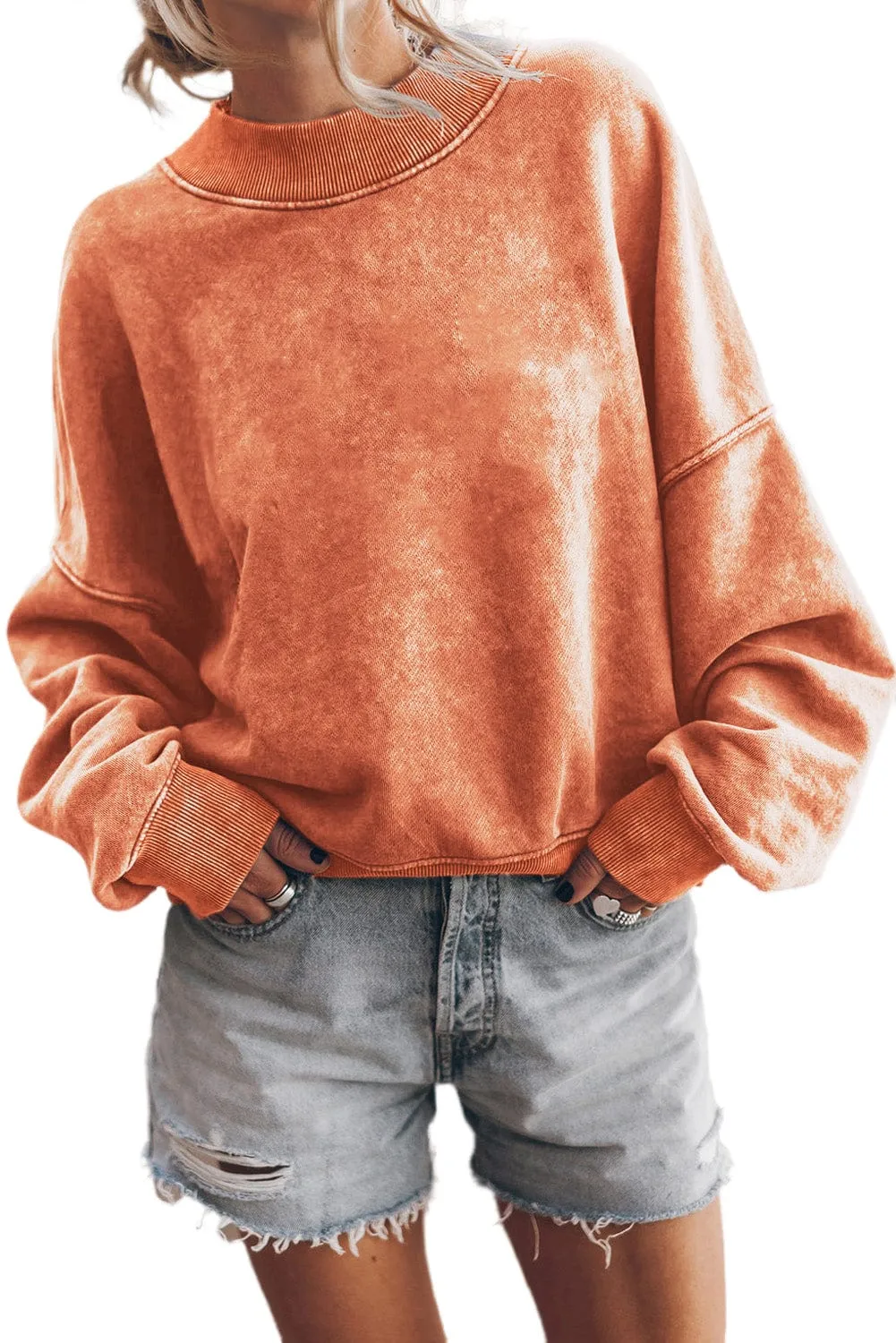 Autumn-Colored Oversized Sweatshirt