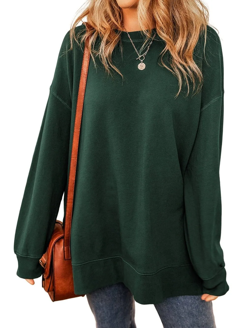 Autumn-Colored Oversized Sweatshirt
