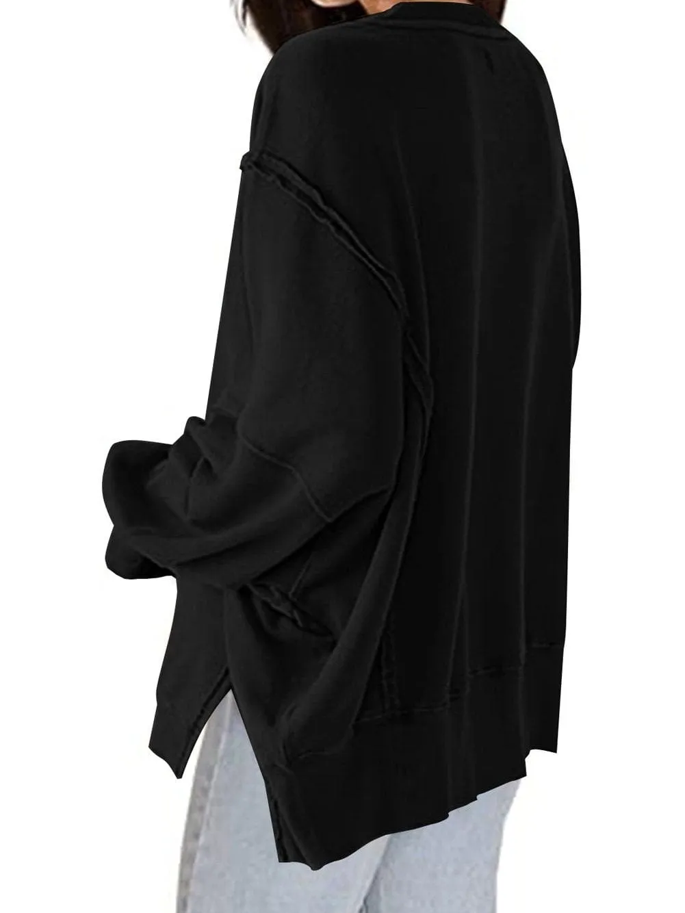 Autumn-Colored Oversized Sweatshirt