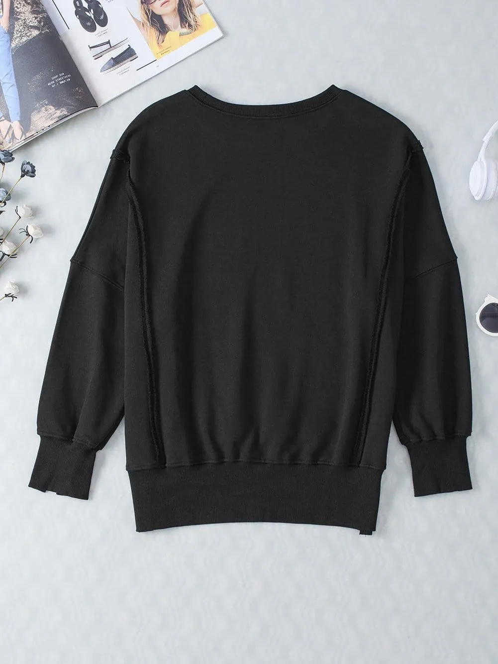 Autumn-Colored Oversized Sweatshirt