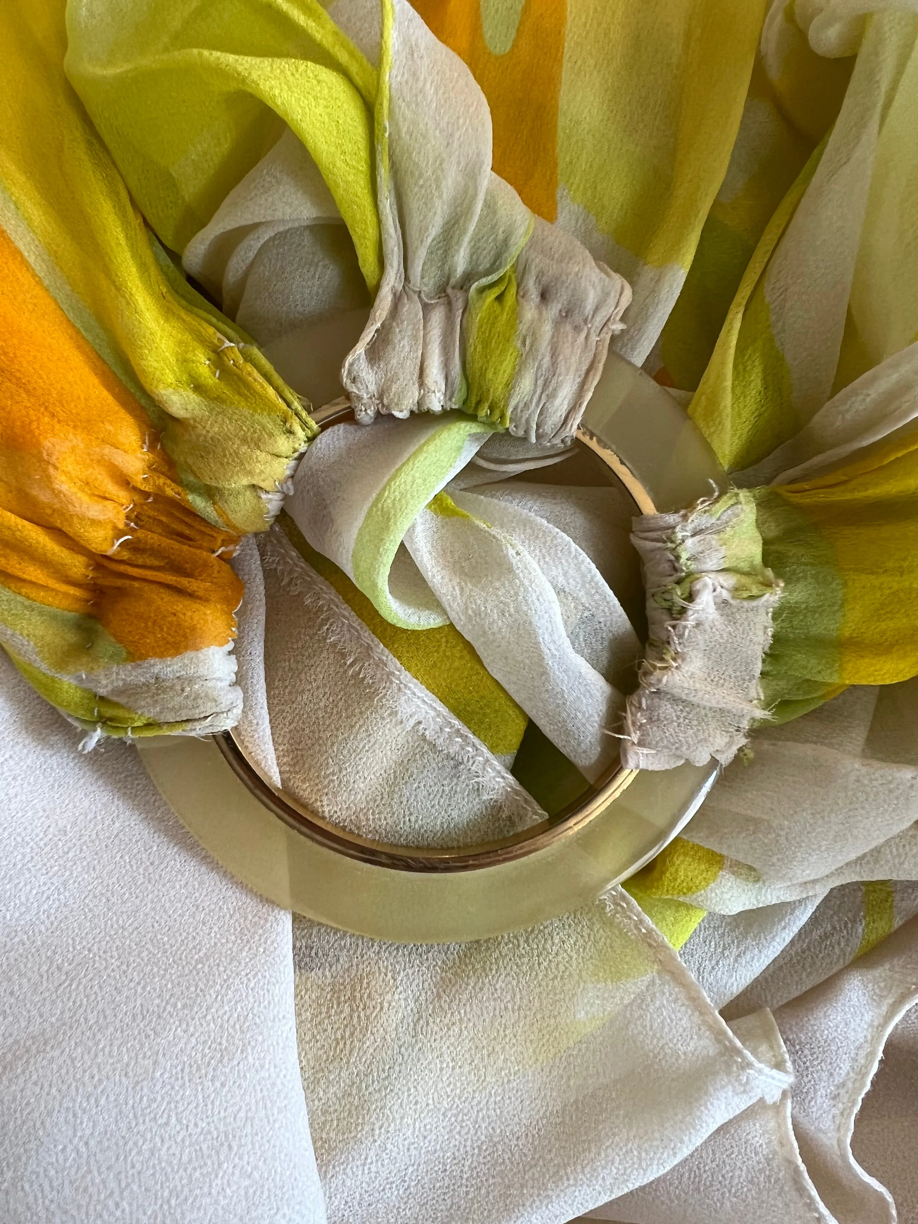 Beautiful 1973 Christian Dior by Marc Bohan Printed Silk Chiffon Dress