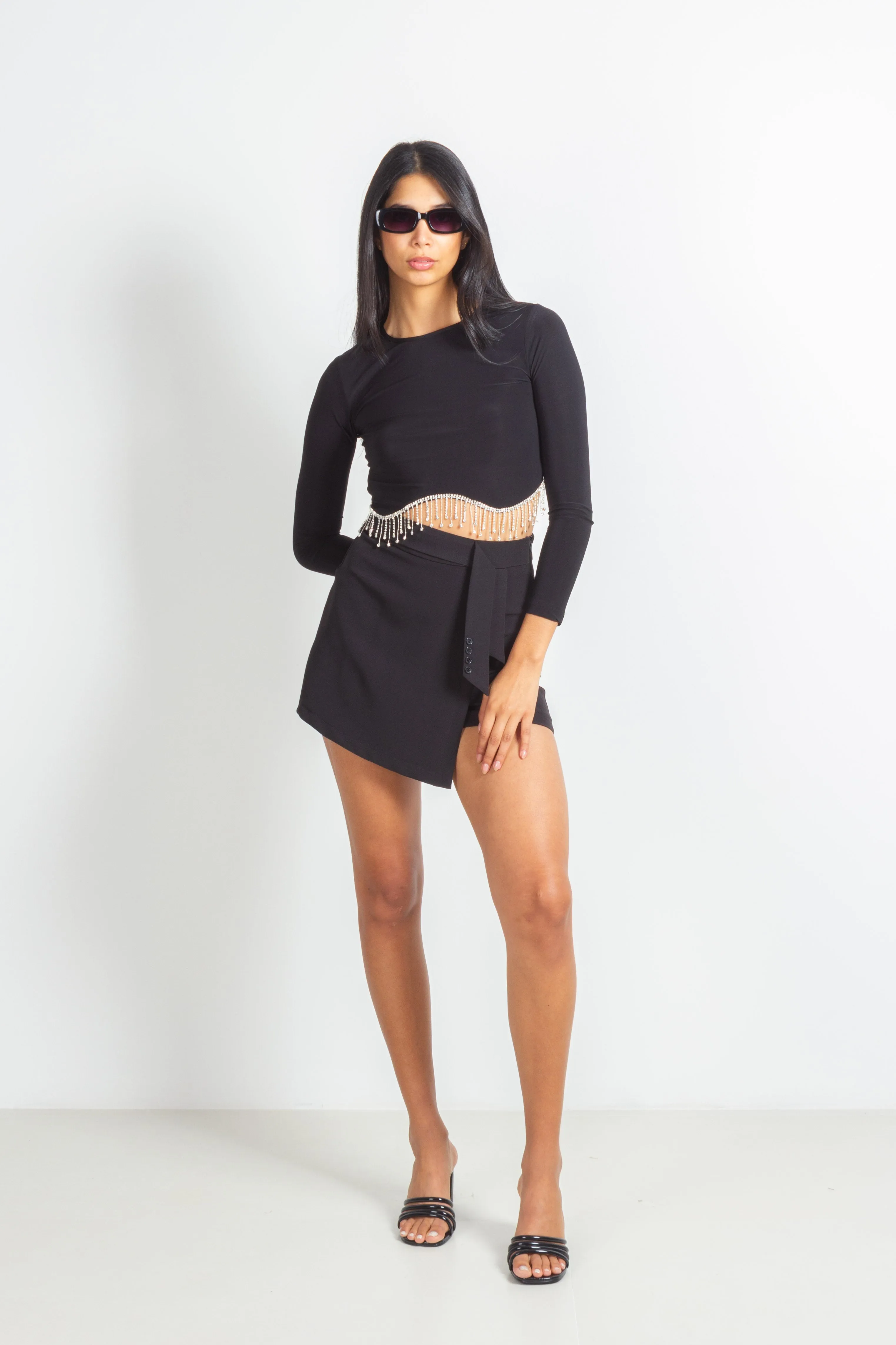 BELTED SKORT