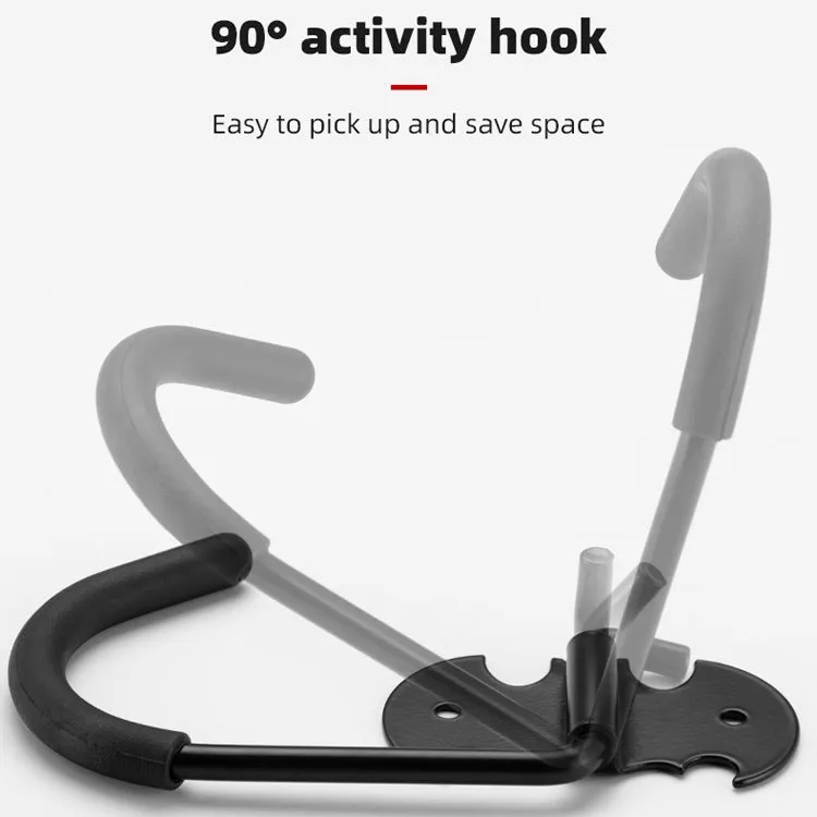 Bicycle Butterfly Wall Hanging Hook Parking Rack Hanging Wall Bicycle Display Stand(Wide Version Black)