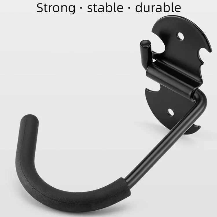 Bicycle Butterfly Wall Hanging Hook Parking Rack Hanging Wall Bicycle Display Stand(Wide Version Black)