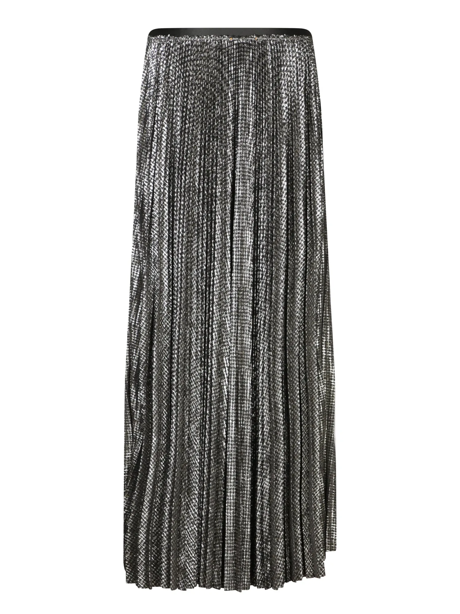 Black Laminated Soleil Long Skirt