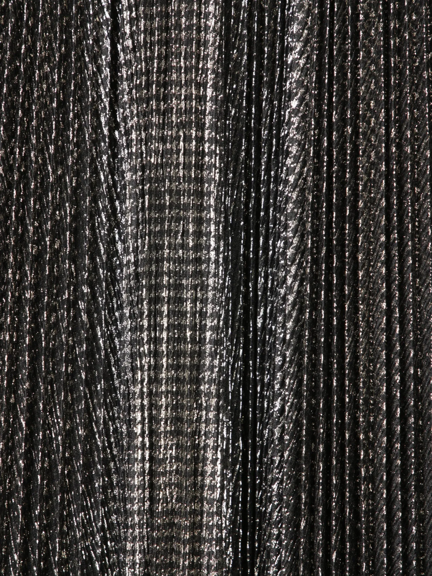 Black Laminated Soleil Long Skirt