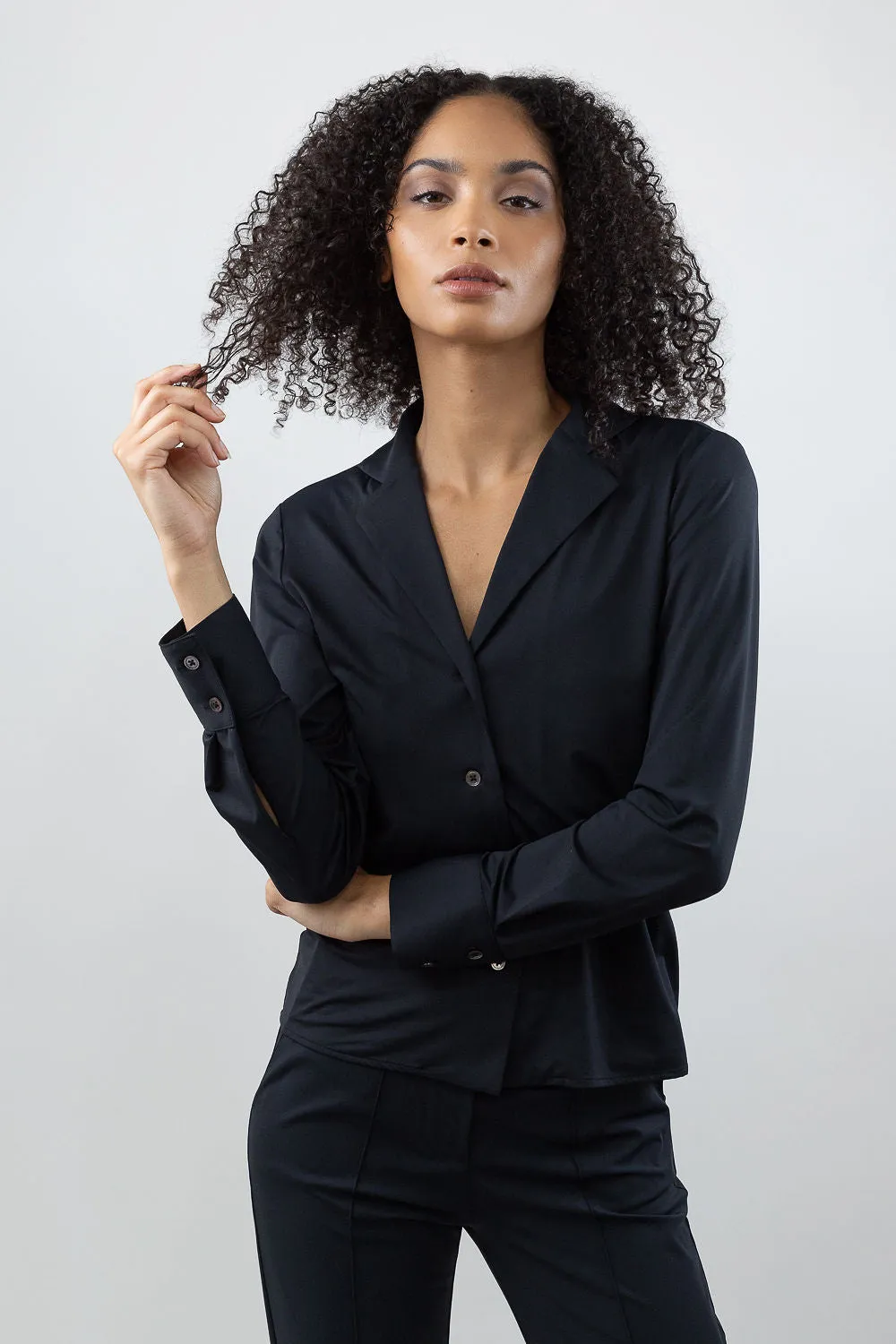 Blazer Collar Blouse