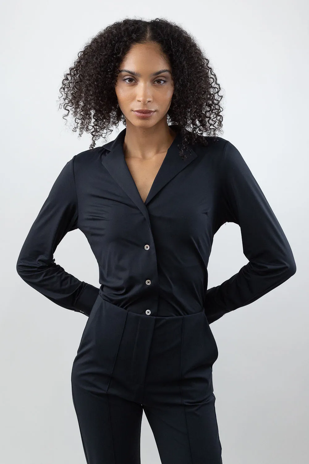 Blazer Collar Blouse