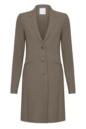 Blazer | Long | Travel Jersey | Luna | Taupe