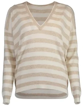 Boxy Striped Knit Sweater