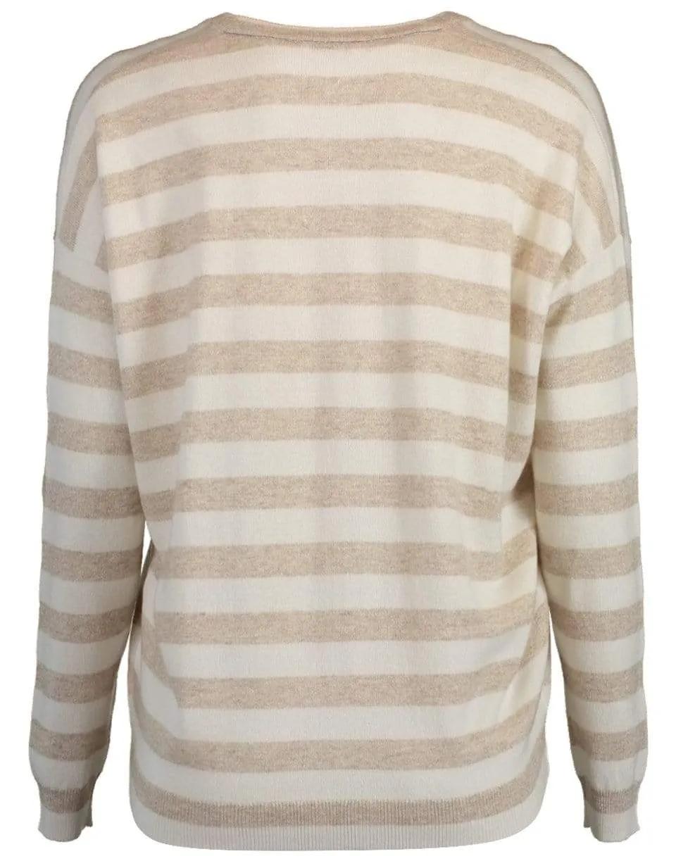 Boxy Striped Knit Sweater