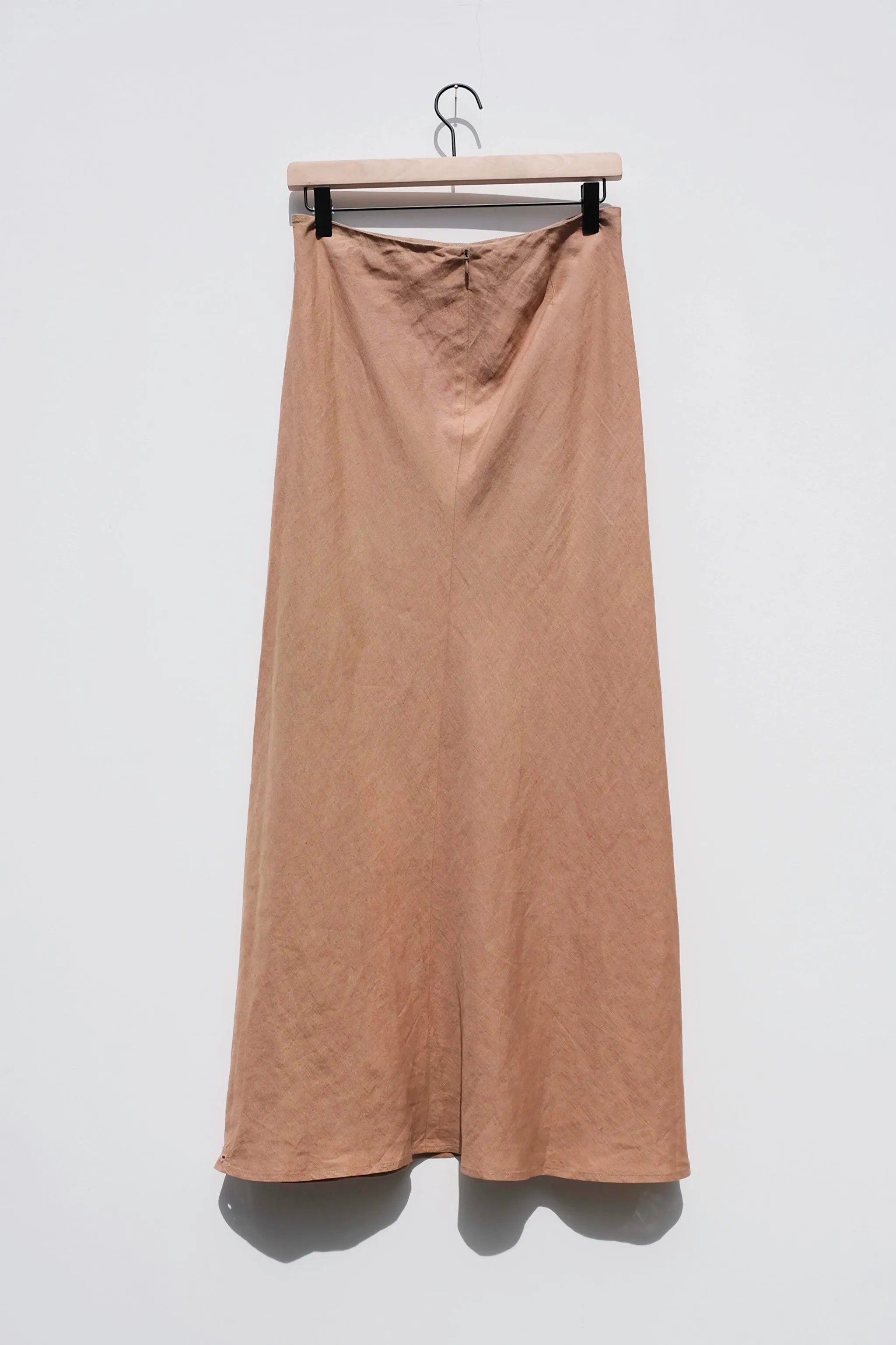 Brooks Brothers Camel Linen Midi Skirt US 4, Classy Quiet Luxury