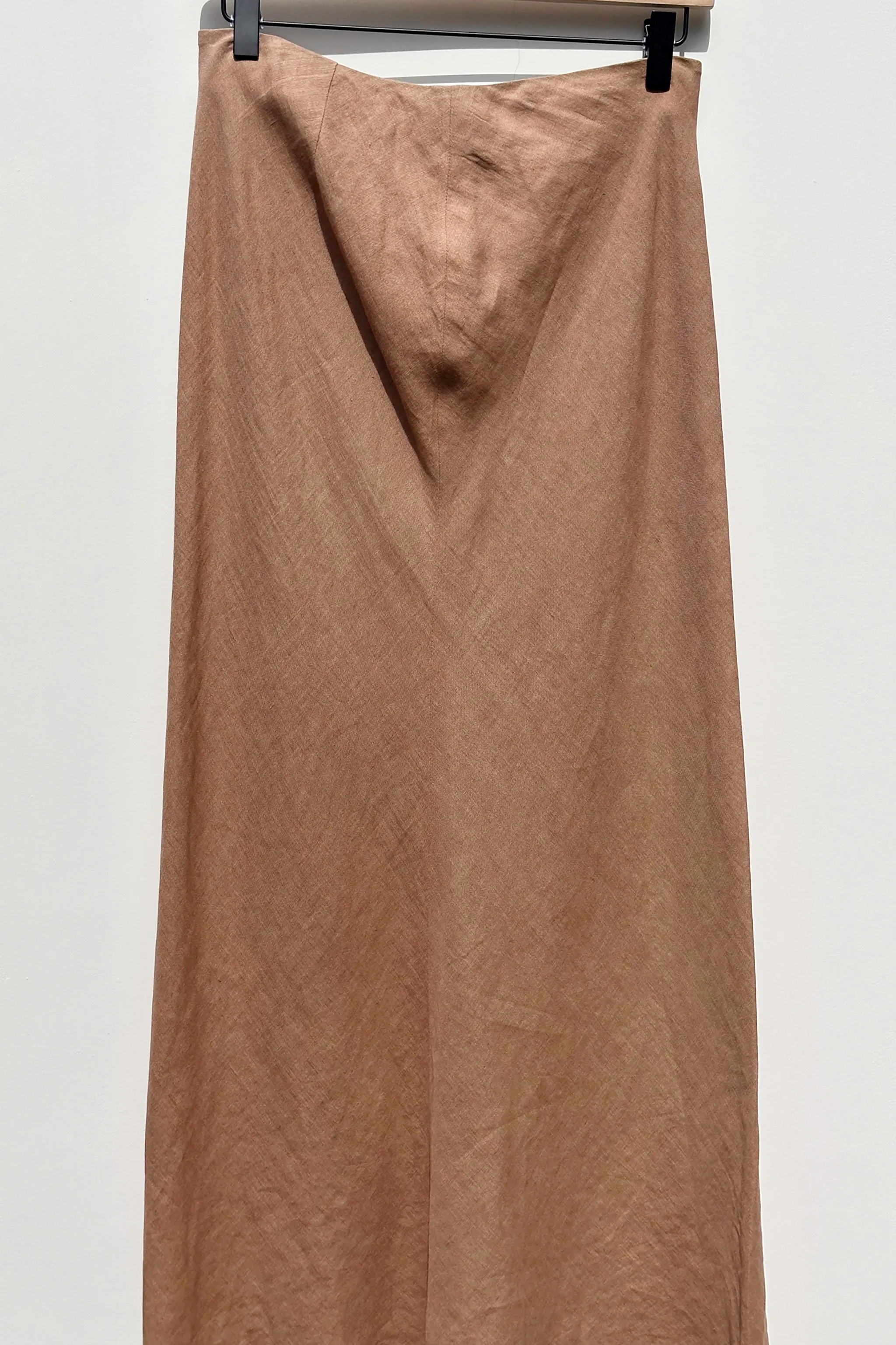 Brooks Brothers Camel Linen Midi Skirt US 4, Classy Quiet Luxury