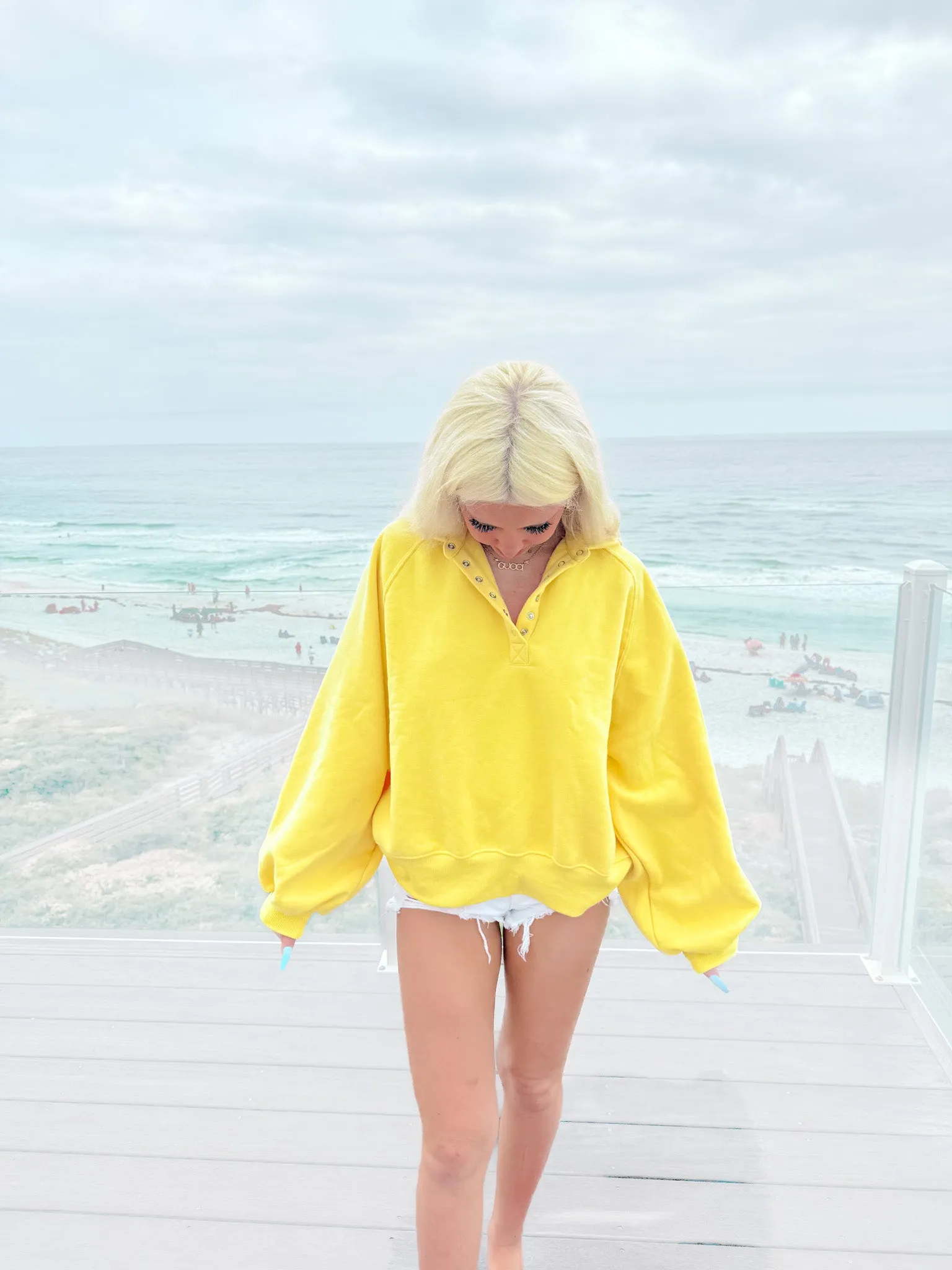 Brynn Pullover Top | Lemon
