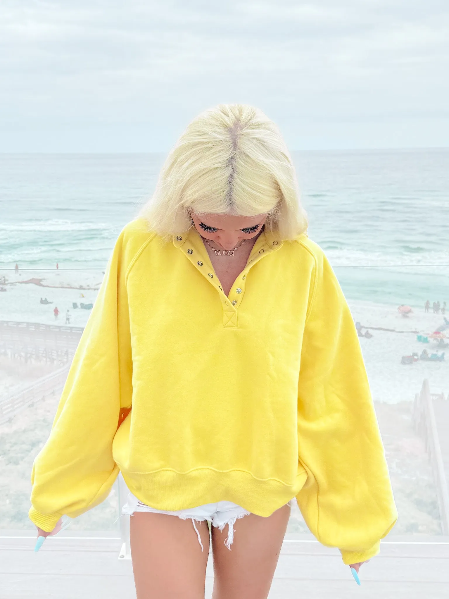 Brynn Pullover Top | Lemon