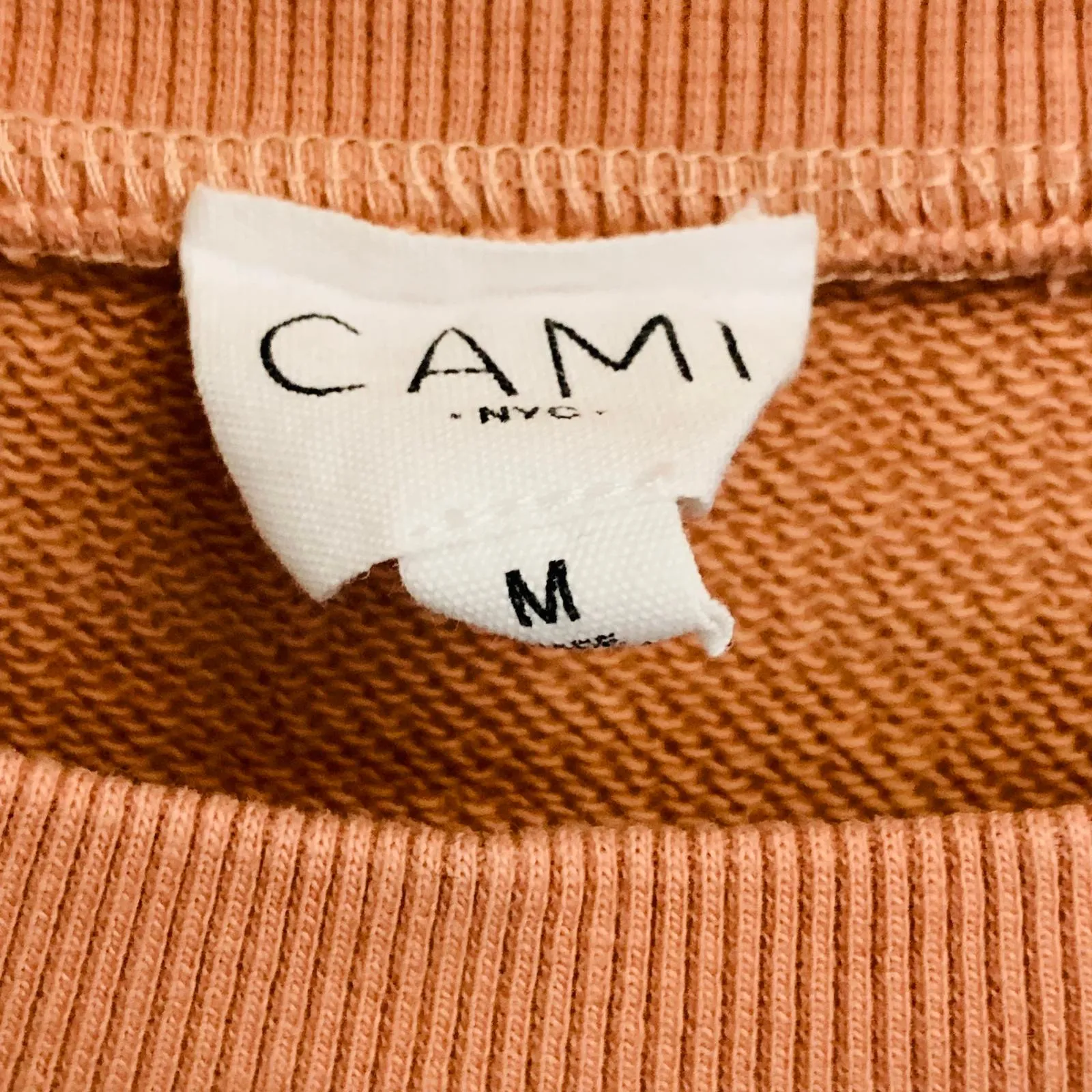 CAMI Orange Ladies Long Sleeve Crew Neck Pullover Jumper Size UK M