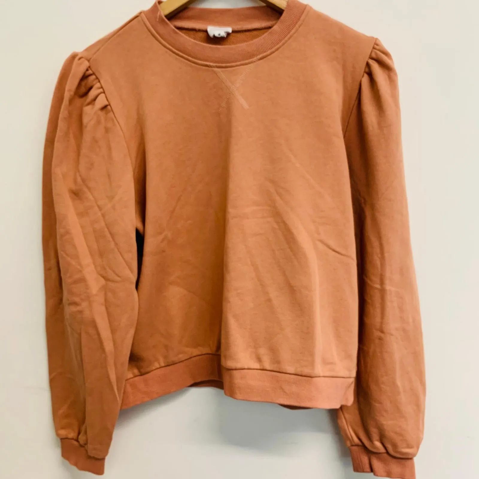 CAMI Orange Ladies Long Sleeve Crew Neck Pullover Jumper Size UK M