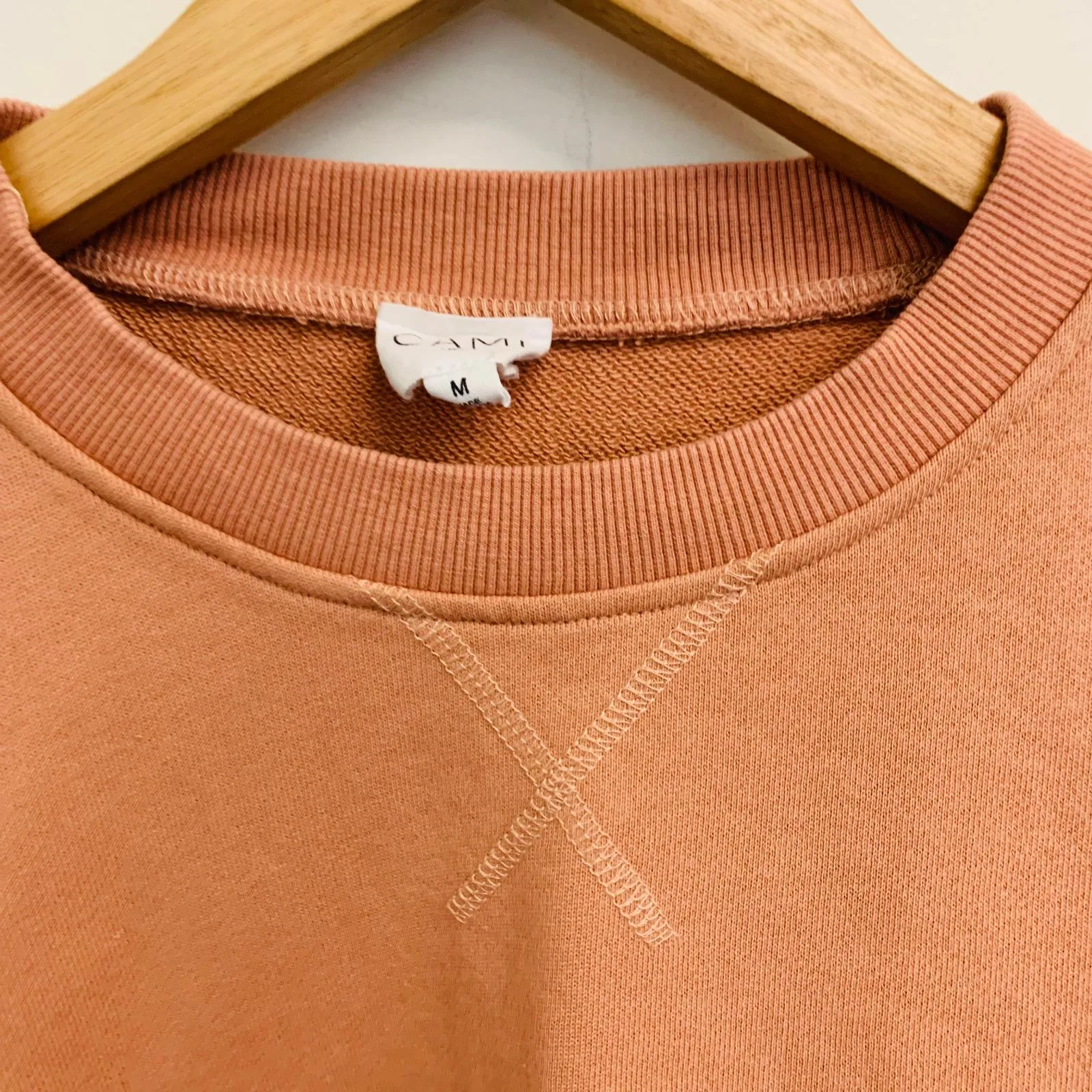 CAMI Orange Ladies Long Sleeve Crew Neck Pullover Jumper Size UK M