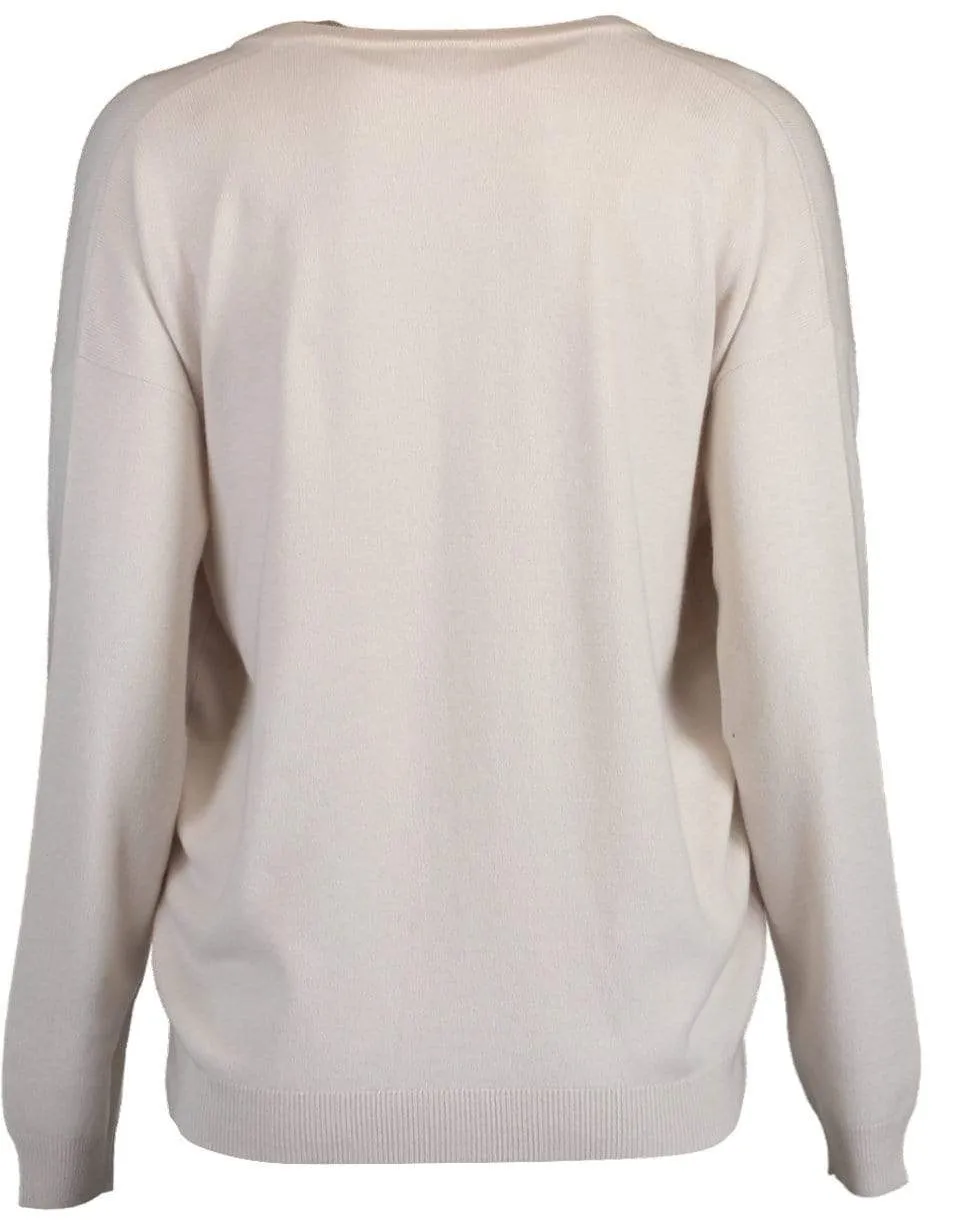 Cashmere V-Neck Boyfriend Sweater
