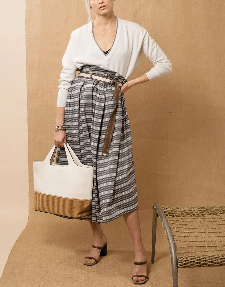 Cashmere V-Neck Boyfriend Sweater