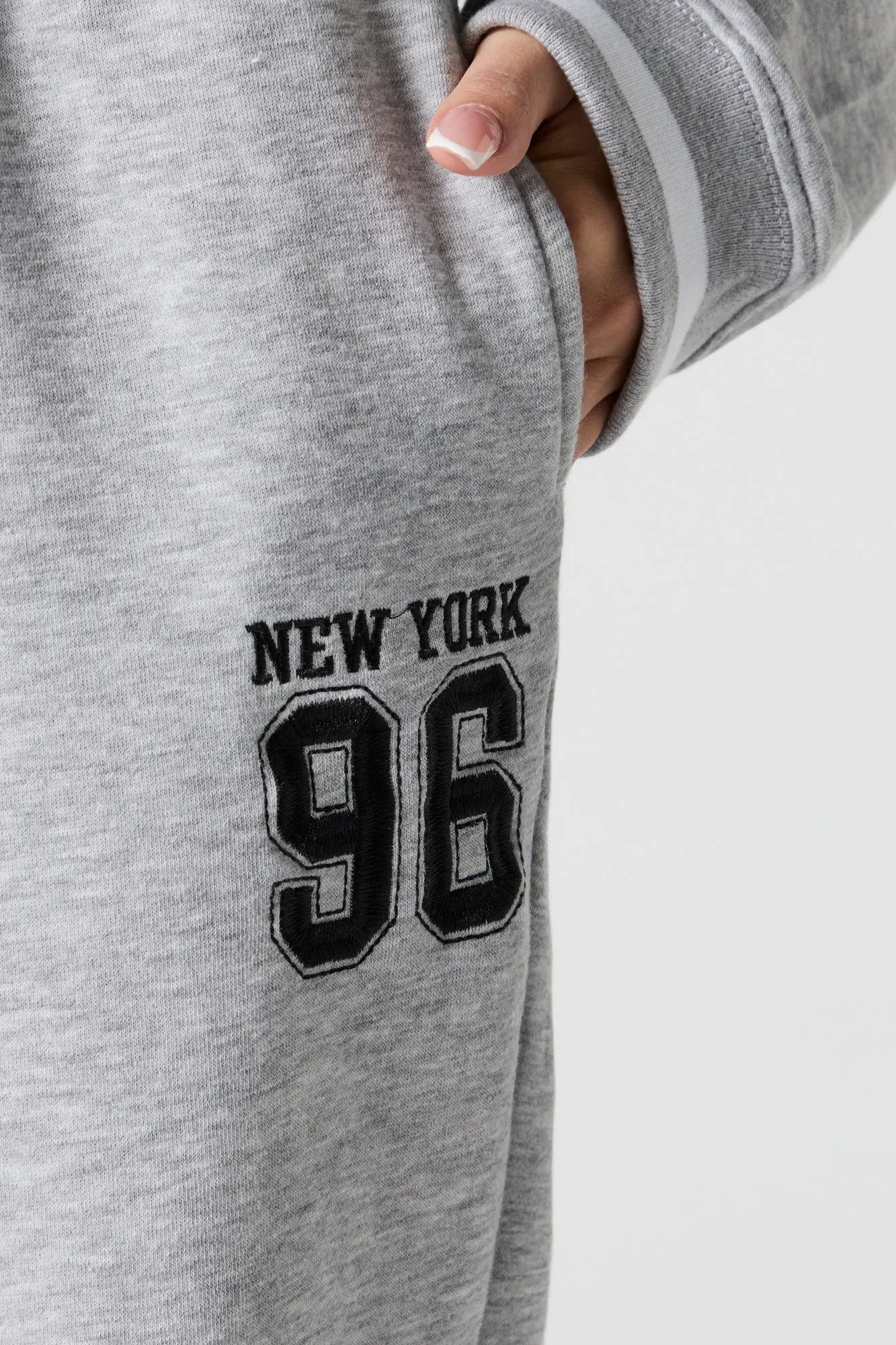 Chenille Embroidered Destination Jogger