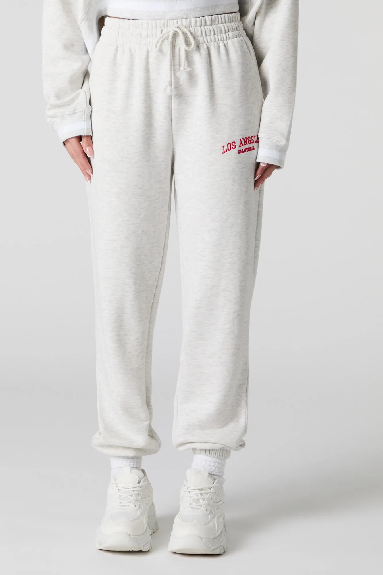 Chenille Embroidered Destination Jogger