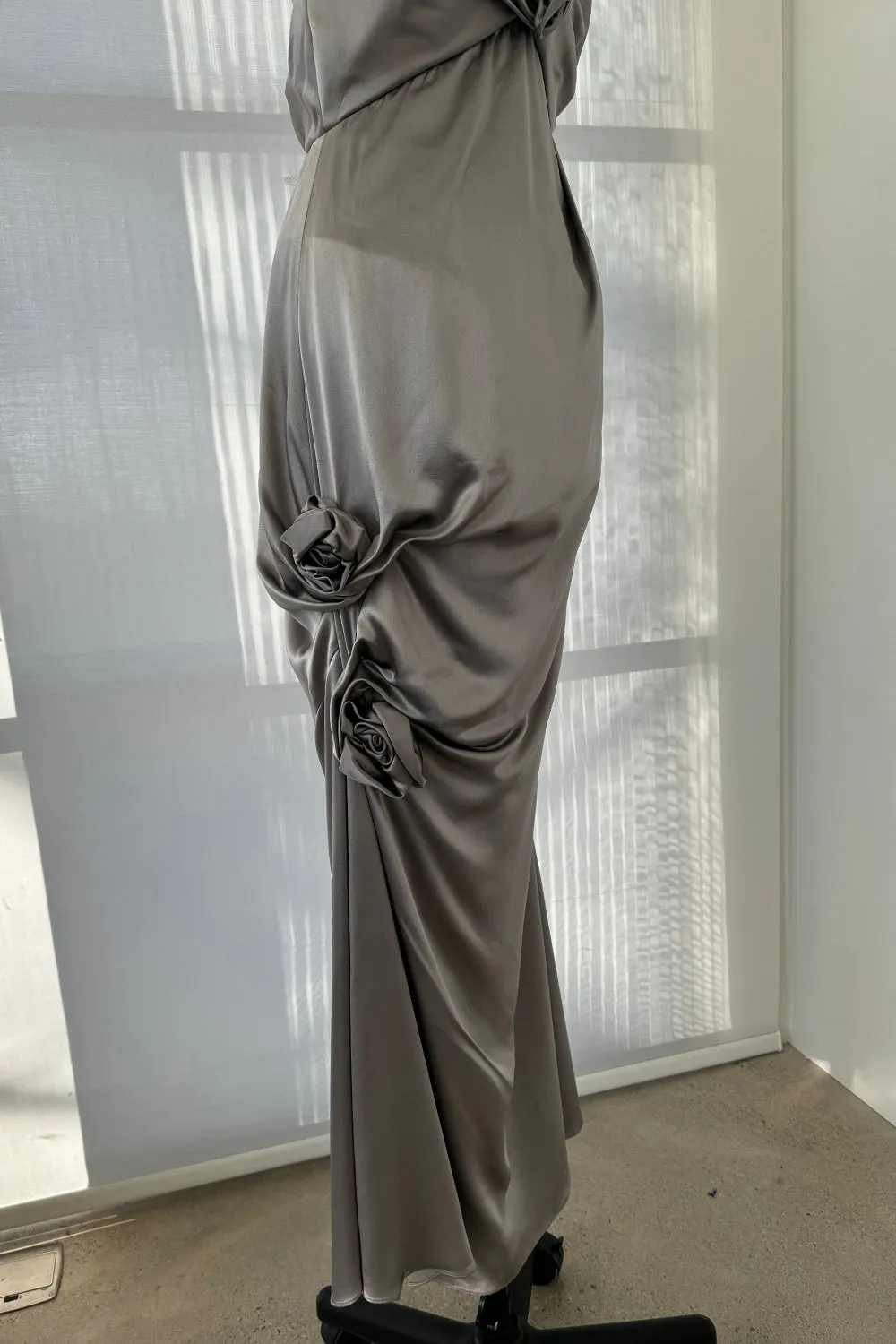 Christian Dior Fall 2008 Silver Dress - 14.5" W