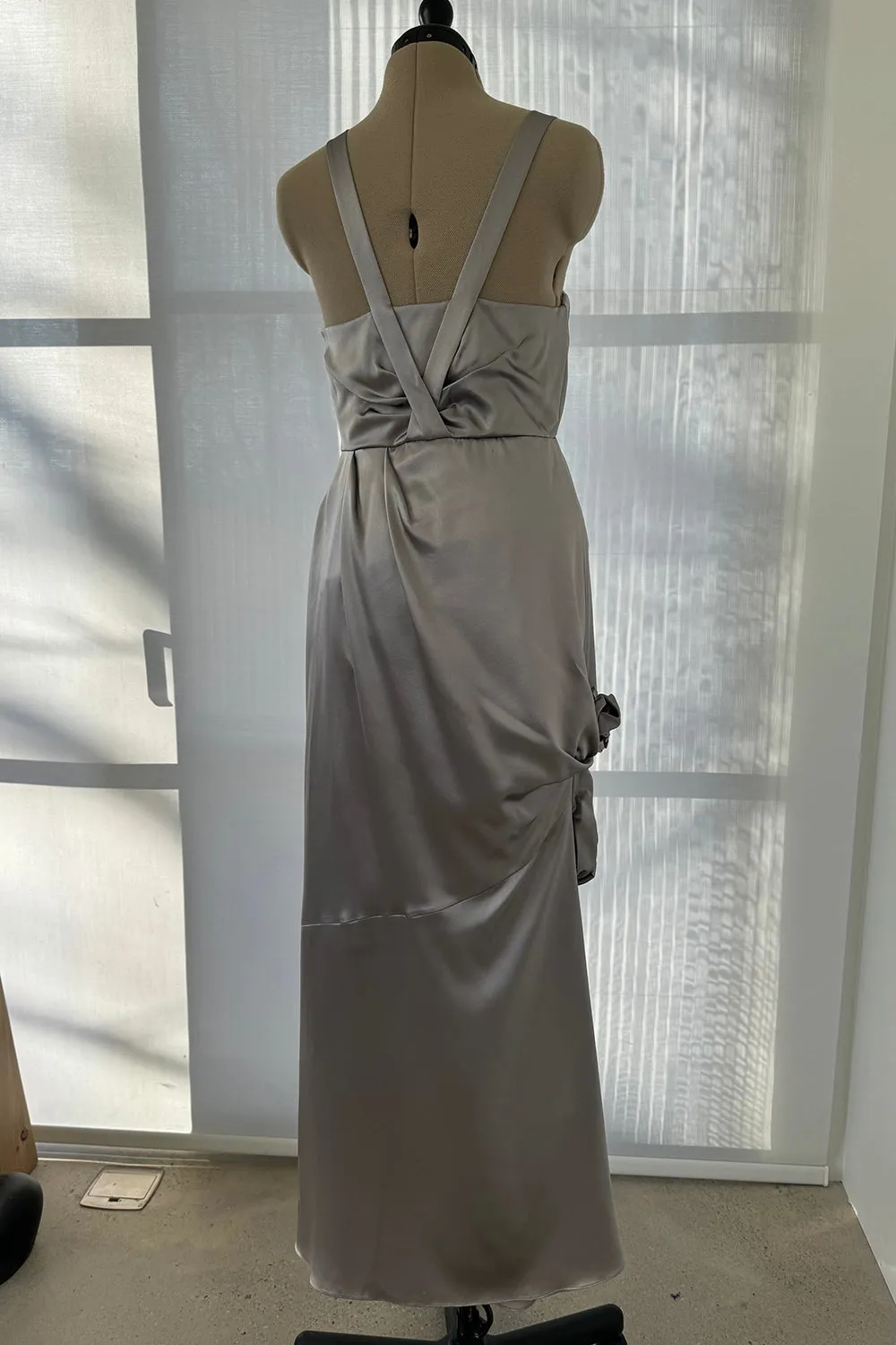 Christian Dior Fall 2008 Silver Dress - 14.5" W