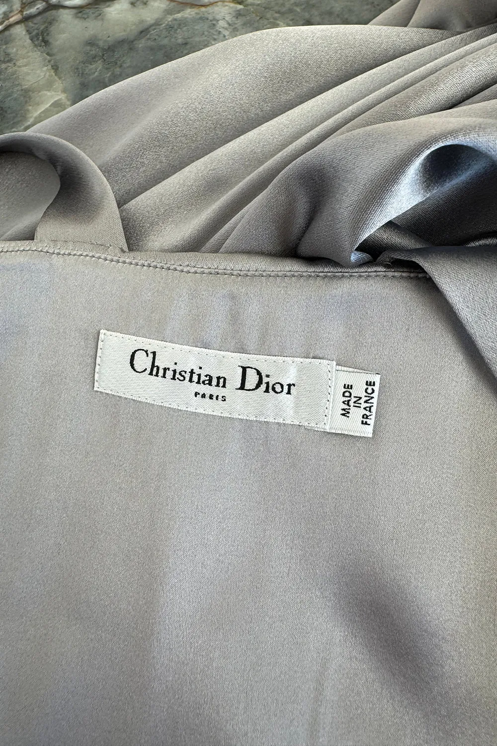 Christian Dior Fall 2008 Silver Dress - 14.5" W