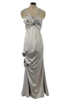 Christian Dior Fall 2008 Silver Dress - 14.5" W