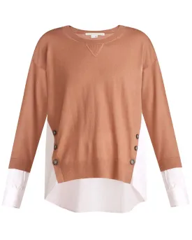 Clay Contrast Sionne Pullover