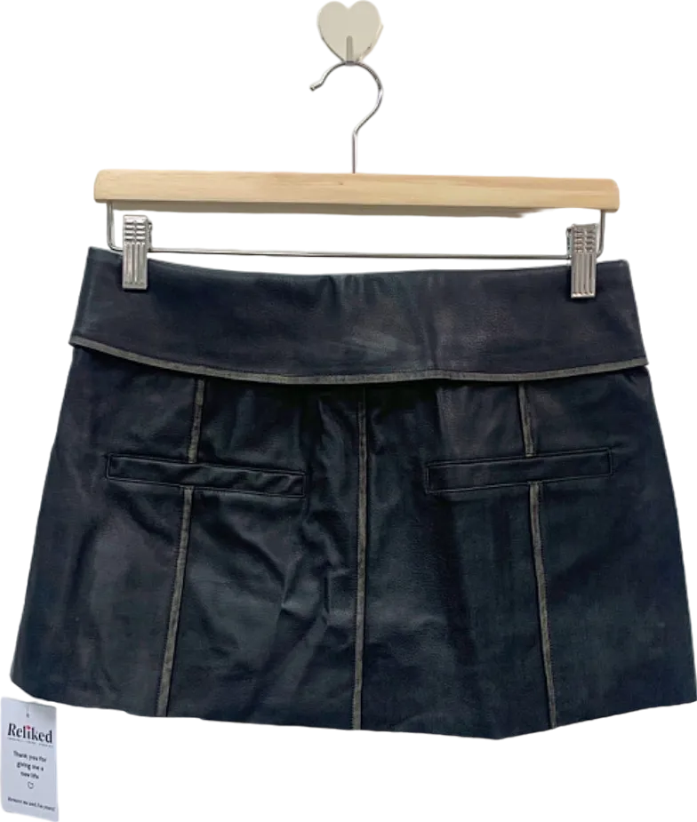 Couture Black Mini Skirt UK 8