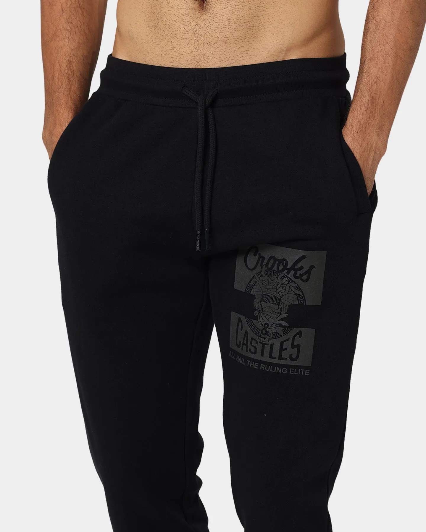 Crooks & Castles Mad Klepto Joggers Black