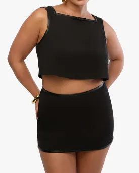 Cropped Square Neck Top