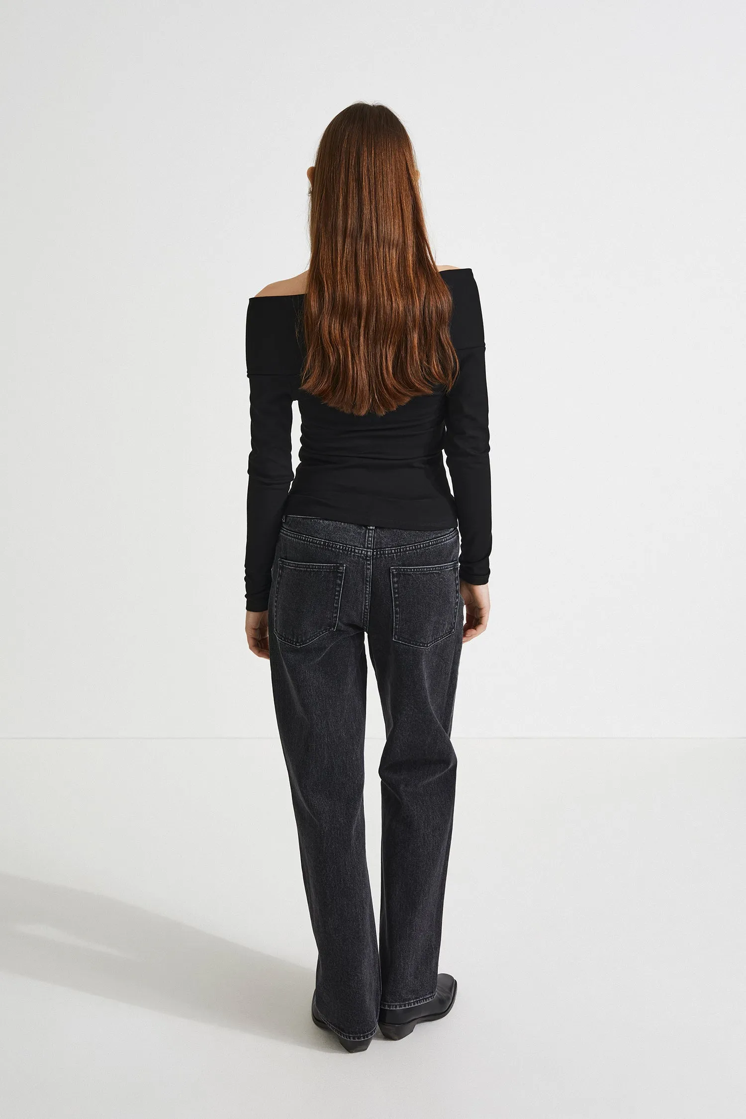 DEBORA TOP LONG - BLACK