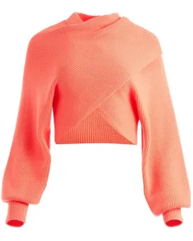 Deep Coral Reversible Mora Pullover
