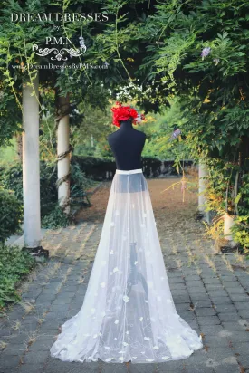 Detachable Tulle Skirt With Couture Detail (#Babita)
