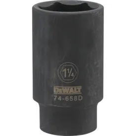 Dewalt DWMT74658OSP  -  1/2 DRIVE DEEP IMPACT SOCKET - 6 POINT-1-1/4"
