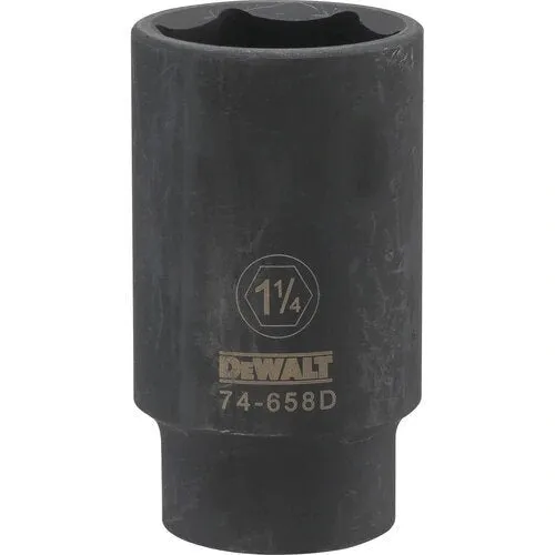 Dewalt DWMT74658OSP  -  1/2 DRIVE DEEP IMPACT SOCKET - 6 POINT-1-1/4"