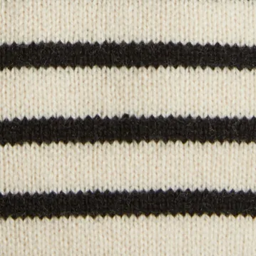 Diletta Sweater in Magnolia and Black Stripe